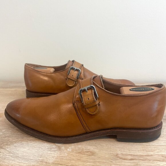 Allen Edmonds Walnut Brown Monkstrap Leather Dress Shoes Men's Size 9.5 - Picture 4 of 11